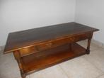Salontafel in massief hout, Ophalen, Zo goed als nieuw, Rechthoekig, 50 tot 100 cm
