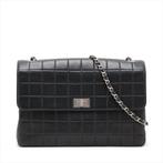 Sac Chanel Chocolate bar 2.55, Envoi, Utilisé, Noir, Sac à bandoulière