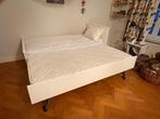 Kinderbed met 2e hefbed, Huis en Inrichting, Slaapkamer | Bedden, Ophalen, Gebruikt, 90 cm, Wit