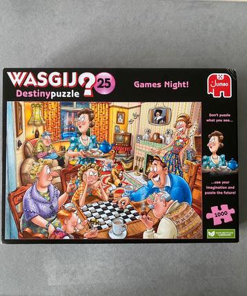 🍄 Wasgij Destiny Puzzel 25  Games Night 1000 stuks beschikbaar voor biedingen