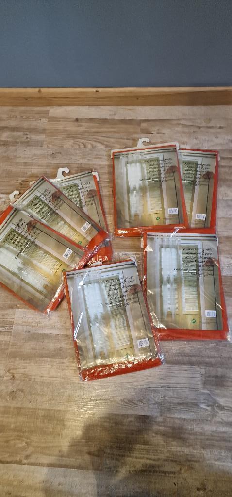 Gordijnen - Sluiers, Huis en Inrichting, Stoffering | Gordijnen en Lamellen, Nieuw, 200 cm of meer, 100 tot 150 cm, Overige kleuren