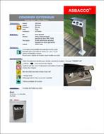 Stock de cendrier en inox extérieur, Enlèvement, Neuf