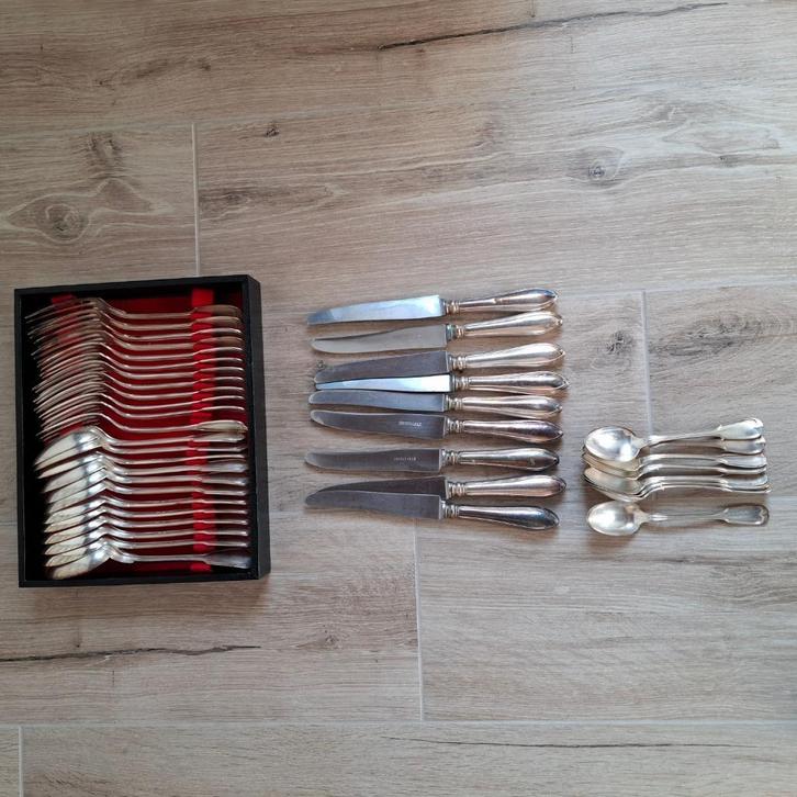 Vintage LOTS Varia 264 Couverts de table WISKEMANN Lot #2+#1, Antiek en Kunst, Antiek | Zilver en Goud, Zilver, Ophalen