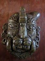 Masque néphrite maya antique jaguar Amérique sculpture 19ème, Antiquités & Art, Enlèvement ou Envoi