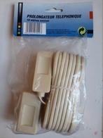 Prolongateur téléphonique 10m avec fiches/modem, scellé, Télécoms, Enlèvement ou Envoi, Neuf, Accessoires