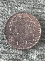 5 Francs 1945 Monaco, Ophalen of Verzenden, Losse munt