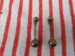 oorbellen  MIDCENTURY ?  925  zilver, Handtassen en Accessoires, Oorbellen, Ophalen of Verzenden, Zilver, Zilver