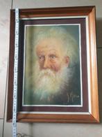 Tableau portrait vieille homme,, Enlèvement ou Envoi