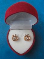 Oorknopjes appel (nieuw) goudkleurig, Overige materialen, Nieuw, Ophalen of Verzenden, Knopjes of Stekers