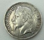 Napoleon III 5 francs 1869, Timbres & Monnaies, Enlèvement ou Envoi, Argent, France