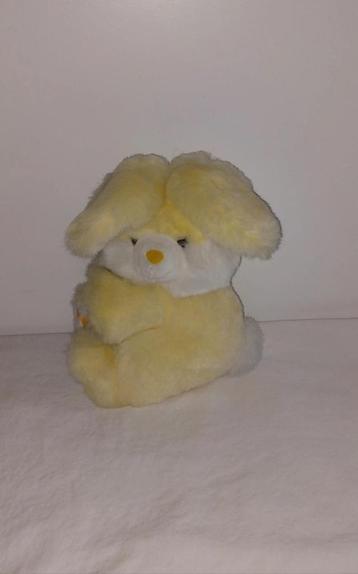 pluche knuffel geel konijn beschikbaar voor biedingen