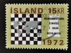 Ijsland 1972 - Wereld Schaak Kampioenschap - landkaart, Ophalen of Verzenden, IJsland, Gestempeld
