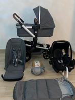 Joolz Day + plus Gorgeous Grey kinderwagen 3-in-1 Set, Kinderen en Baby's, Kinderwagens en Combinaties, B, Verstelbare duwstang