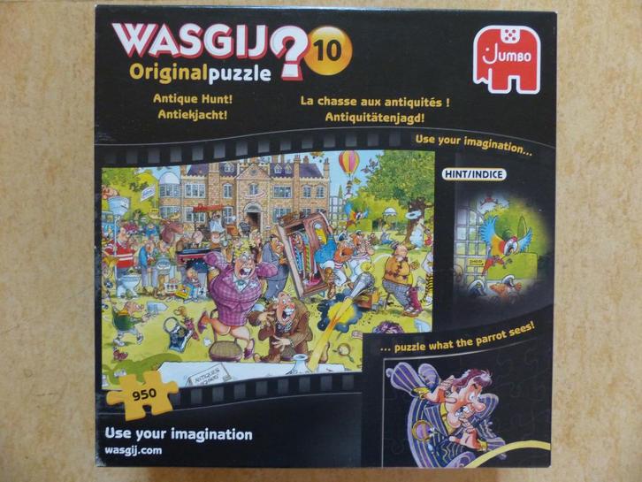 Puzzel Wasgij? Original n10-Antiekjacht! 950 stks Jumbo81804, Hobby en Vrije tijd, Denksport en Puzzels, Zo goed als nieuw, Legpuzzel