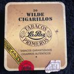Blikken cigaren doosje, Tabacos La Paz Primeros, Gebruikt, Ophalen of Verzenden