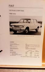 Fiat 125 polski technische fiche, Ophalen of Verzenden, Zo goed als nieuw