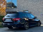 Mercedes C180 9G-Tronic AMG | Benzine | 2017 | Garantie, Auto's, Automaat, Achterwielaandrijving, 4 cilinders, Blauw