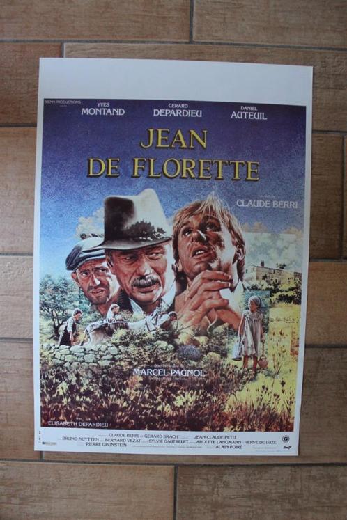 filmaffiche Yves Montand Jean De Florette filmposter, Collections, Posters & Affiches, Comme neuf, Cinéma et TV, A1 jusqu'à A3