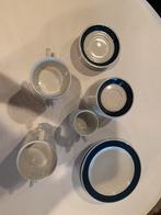 Blauw/wit hotel servies, Ophalen, Gebruikt, Bord(en)