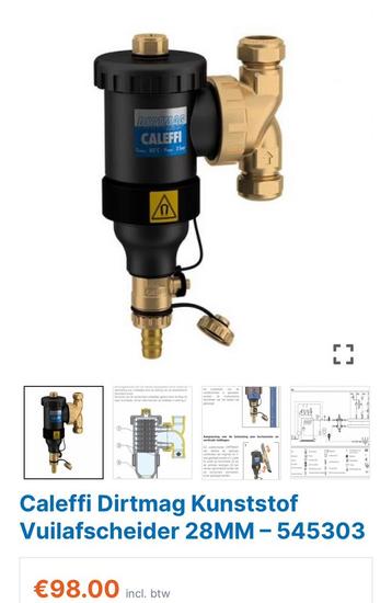 Caleffi Dirtmag Kunststof Vuilafscheider 28MM – 545303   beschikbaar voor biedingen
