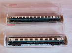 Fleischmann 8191K & 8194K IC/EC éclairés & 20 voy. TBon état, Enlèvement ou Envoi, Comme neuf, Wagon, Fleischmann