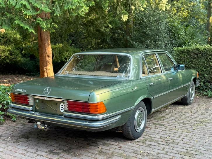 Mercedes 280 SE, Auto's, Oldtimers, Particulier, Radio, Trekhaak, Mercedes-Benz, Benzine, Berline, 5 deurs, Handgeschakeld, Groen