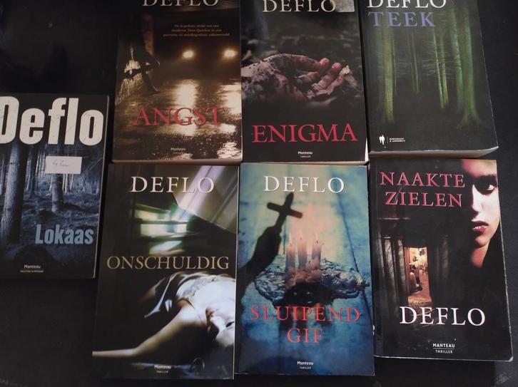 Deflo - Enigma. 3,50€ voor alle 7, Boeken, Thrillers, Ophalen of Verzenden