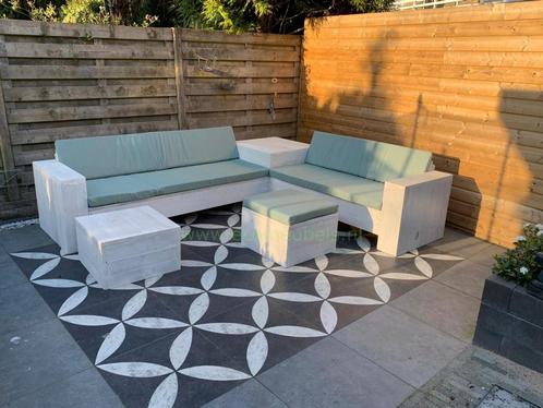 Steigerhout Lounge Tuinbank Loungebank Hoekbank, Huis en Inrichting, Woonaccessoires | Overige, Nieuw, Ophalen of Verzenden