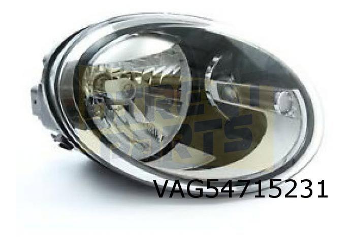 Volkswagen Beetle (7/11-11/18) Koplamp Links Halogeen Origin, Auto-onderdelen, Verlichting, Volkswagen, Nieuw, Verzenden