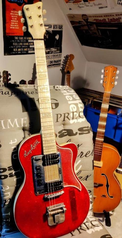 Hagstrom P-46 Deluxe (1958 - 1959 ), Muziek en Instrumenten, Snaarinstrumenten | Gitaren | Elektrisch, Gebruikt, Semi-solid body