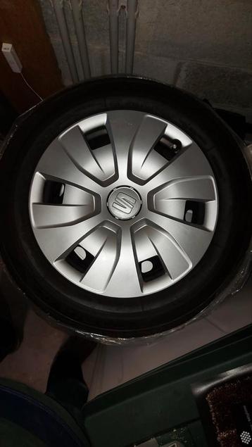 4 complete wielen Bridgestone 185/60 R15 zomerbanden, Auto-onderdelen, Banden en Velgen, Ophalen, Gebruikt