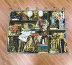 Vintage wandkleed met boekenkast afbeelding 109/83, Antiek en Kunst, Ophalen of Verzenden