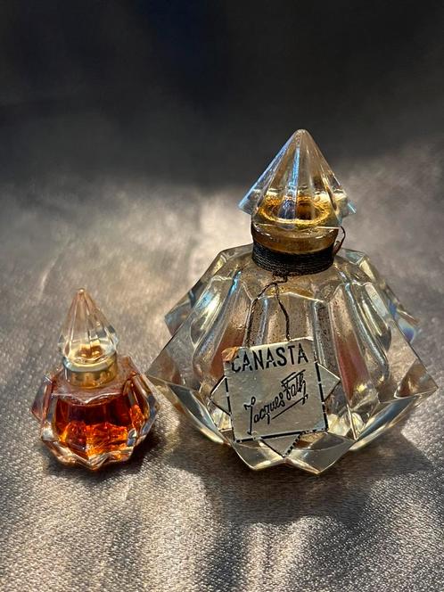 CANASTA JACQUES FATH 1 leeg fles + 1 miniature vol, Verzamelen, Parfumverzamelingen, Ophalen of Verzenden