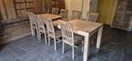 Tafel en stoelen, Huis en Inrichting, Tafels | Eettafels, Ophalen, Gebruikt, Vijf personen of meer, 150 tot 200 cm