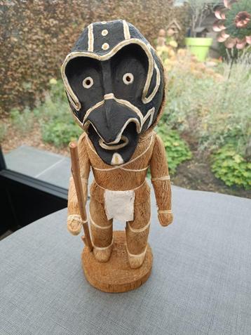Oud Afrikaans Masker. In goede staat. Hoogte: 36,50 cm. beschikbaar voor biedingen
