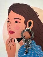 Gorgeous statement earrings, Handtassen en Accessoires, Oorbellen, Overige materialen, Ophalen of Verzenden, Zo goed als nieuw