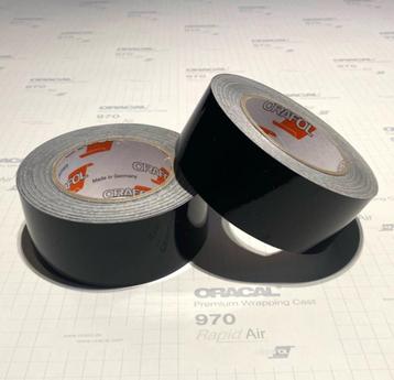 Nieuw : Oracal De Chrome Wrap Folie Glans Zwart 5cm x 25M beschikbaar voor biedingen