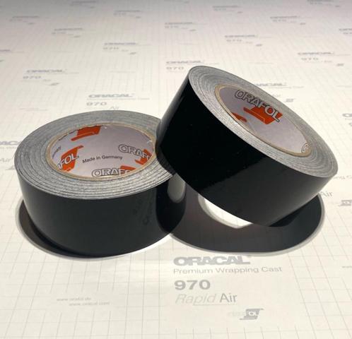 Nieuw : Oracal De Chrome Wrap Folie Glans Zwart 5cm x 25M, Auto diversen, Tuning en Styling, Verzenden