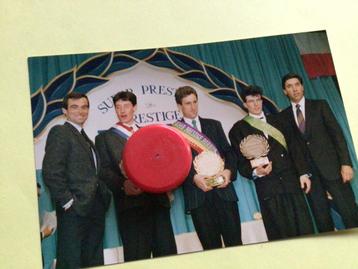 wielerfoto 1986  wereldbeker  sean kelly  eddy merckx, Envoi, Comme neuf