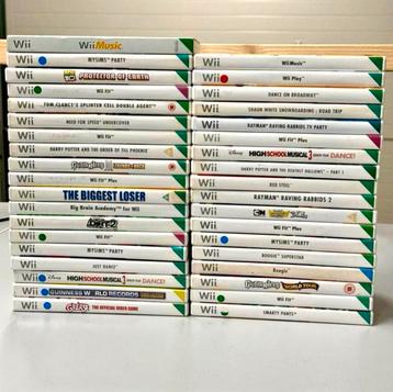 LOT DE 37 pièces de jeux Nintendo Wii, de originaux