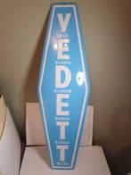 Blauwe Metaal Reclamebord - Vedett -, Ophalen of Verzenden, Gebruikt, Glas of Glazen, Overige merken
