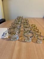 Vintage glazen gouden rand, Antiek en Kunst, Ophalen