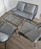 Tuinset loungesets, Tuin en Terras, Tuinsets en Loungesets, Ophalen, 4 zitplaatsen, Gebruikt, Bijzettafel