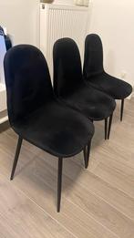 Zwarte blauwe stoelen te koop 6 stuks, Huis en Inrichting, Stoelen, Ophalen of Verzenden, Zwart