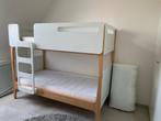 Veilig stapelbed + matrassen, Ophalen, Gebruikt, 90 cm, Wit