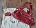 lederen handtas Crinkles, Handtassen en Accessoires, Ophalen of Verzenden, Nieuw, Handtas
