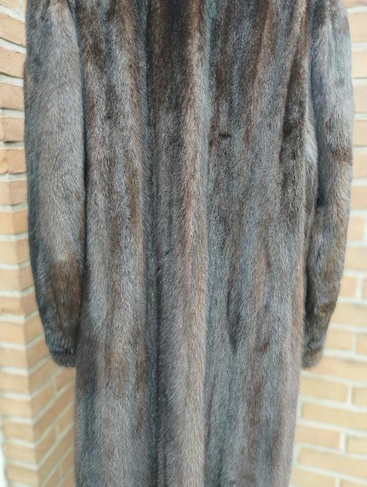 Minkbontjas, Kleding | Dames, Jassen | Winter, Zo goed als nieuw, Maat 42/44 (L), Bruin, Ophalen