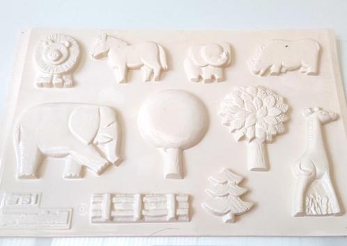 Moule pour figurines en plâtre - Le Zoo - Prandell, Hobby & Loisirs créatifs, Poterie, Utilisé, Enlèvement