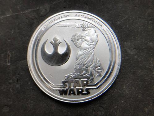 2025 Niue - Star Wars - Luke Skywalker - 1 oz silver, Postzegels en Munten, Edelmetalen en Baren, Zilver, Ophalen of Verzenden