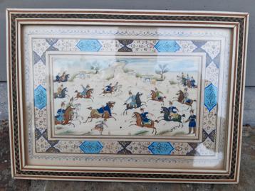 PERZISCH MINIATUUR SCHILDERIJ!  beschikbaar voor biedingen
